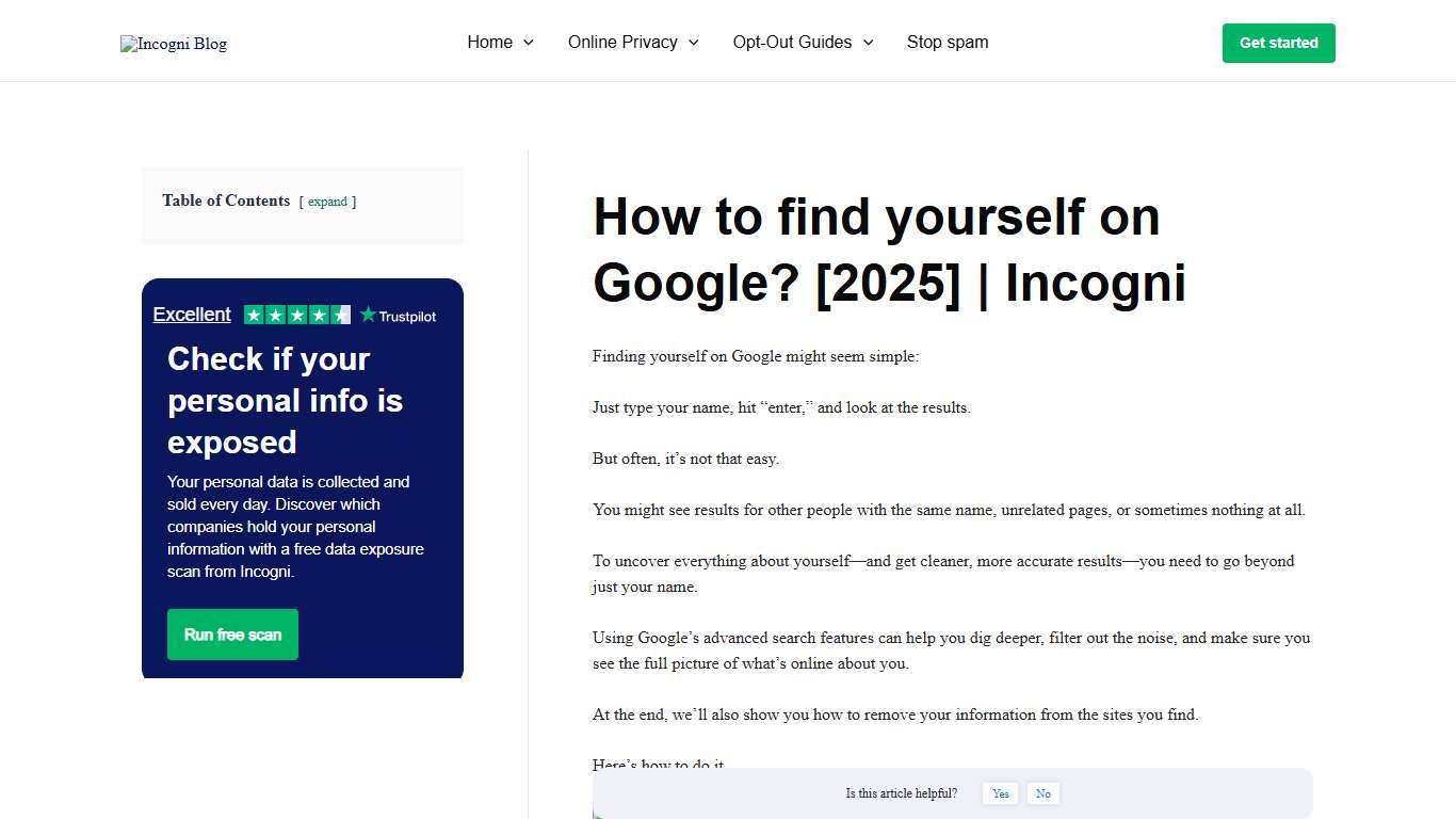 How to find yourself on Google? [2025] Incogni [2026] Incogni